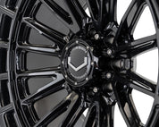 Vossen Wheels HFX5, Ultra Deep Concave Profile, 22X12, 8X180, ET-44, CB124.3, Gloss Black