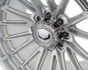 Vossen Wheels HFX5, Ultra Deep Concave Profile, 22X12, 8X180, ET-44, CB124.3, Silver Polished