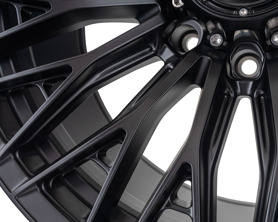 Vossen Wheels HFX6, Super Deep Concave Profile, 22X10, 8x180, ET-18, CB124.3, Satin Black