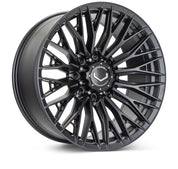Vossen Wheels HFX6, Super Deep Concave Profile, 22X10, 8x180, ET-18, CB124.3, Satin Black