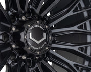Vossen Wheels HFX6, Super Deep Concave Profile, 22X10, 8x180, ET-18, CB124.3, Satin Black