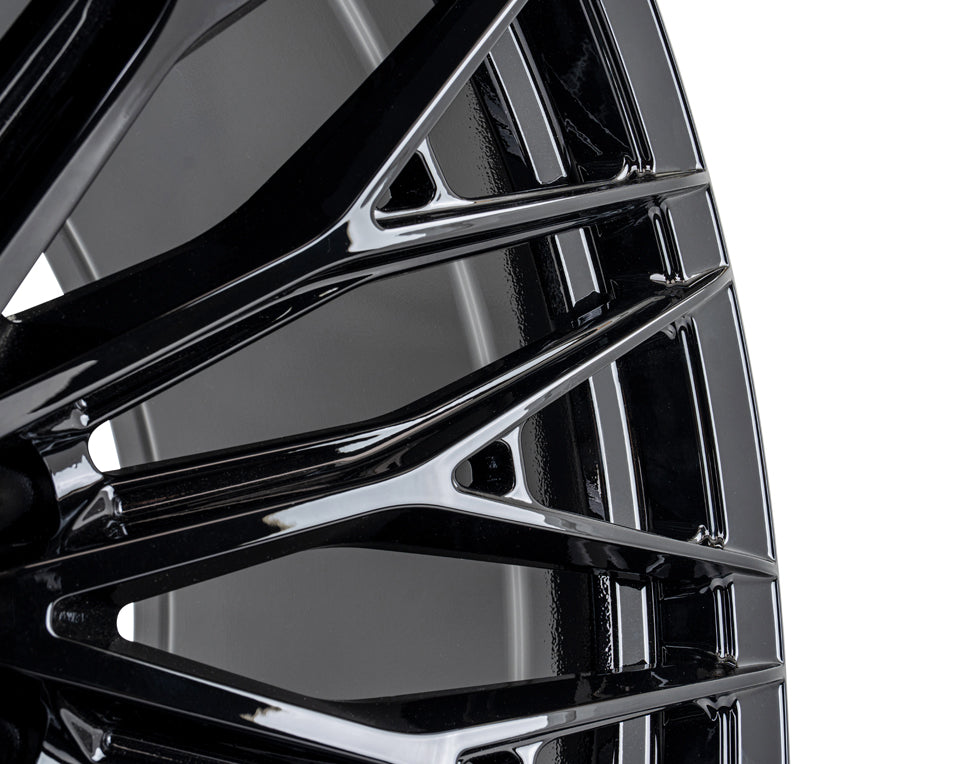 Vossen Wheels HFX6, Super Deep Concave Profile, 22X10, 6x139.7, ET-18, CB106.1, Gloss Black