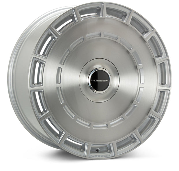 Vossen Wheels HF9, Deep Concave Profile, 22X11.5, 5x98 to 5x132, ET'+15 to +60, CB54.1 to 84.1, Silver Polished