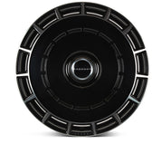 Vossen Wheels HF9, Deep Concave Profile, 22X11.5, 5x98 to 5x132, ET'+15 to +60, CB54.1 to 84.1, Gloss Black Polished