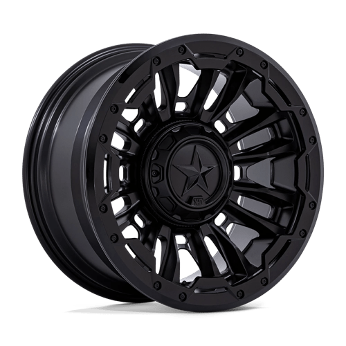 XD XD870 BOMBER, 20X9, 8X165.1, ET1, CB125.1, MATTE BLACK W/ G-BLK RING