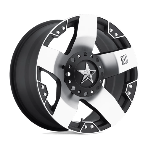 XD XD775 ROCKSTAR, 20X8.5, 6X135/6X139.7, ET35, CB100.3, MACHINED FACE W/ BLK WINDOWS