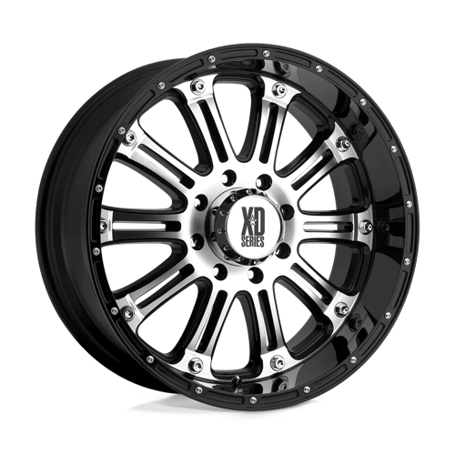 XD XD795 HOSS, 16X8, 8X165.1, ET0, CB125.1, GLOSS BLACK MACHINED