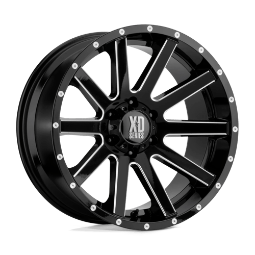 XD XD818 HEIST, 20X10, 5X139.7, ET-24, CB78.1, GLOSS BLACK MILLED