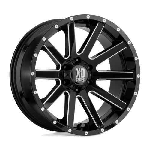 XD XD818 HEIST, 20X10, 5X127, ET-24, CB78.1, SATIN BLACK MILLED