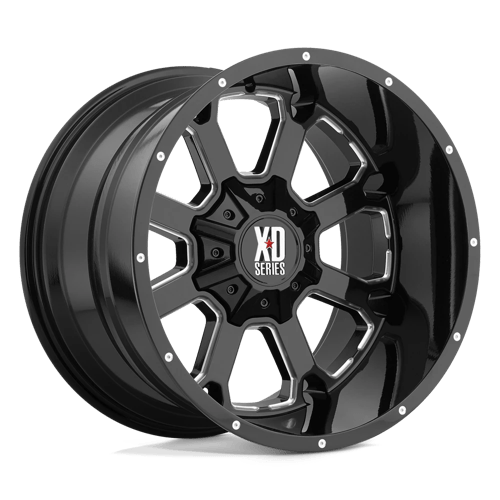 XD XD825 BUCK 25, 20X9, 8X165.1, ET0, CB125.1, GLOSS BLACK MILLED