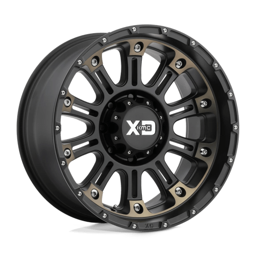 XD XD829 HOSS II, 20X9, 6X139.7, ET-12, CB106.1, SATIN BLACK MACH W/ DARK TINT