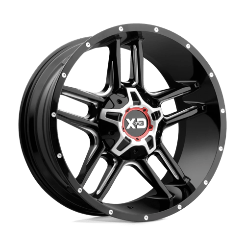 XD XD839 CLAMP, 20X9, 6X135/6X139.7, ET18, CB106.1, GLOSS BLACK MILLED