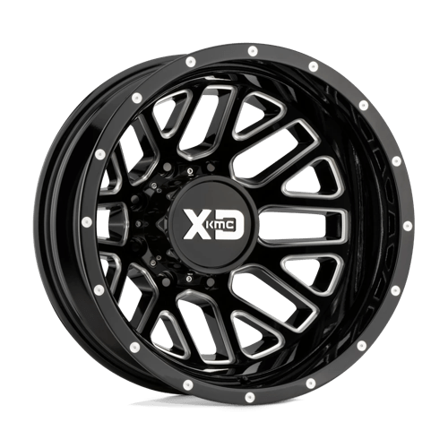 XD XD843 GRENADE DUALLY, 17X6.5, 8X210, ET-155, CB154.3, GLOSS BLACK MILLED