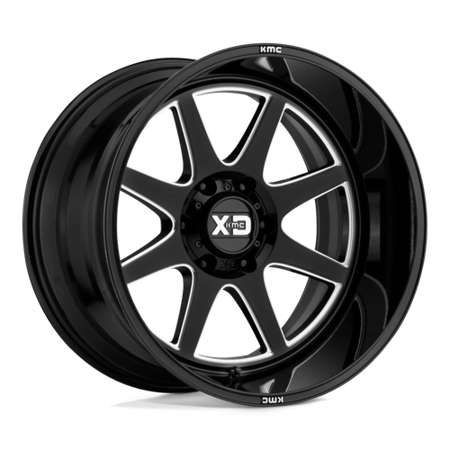 XD XD844 PIKE, 20X12, 5X139.7, ET-44, CB78, GLOSS BLACK MILLED