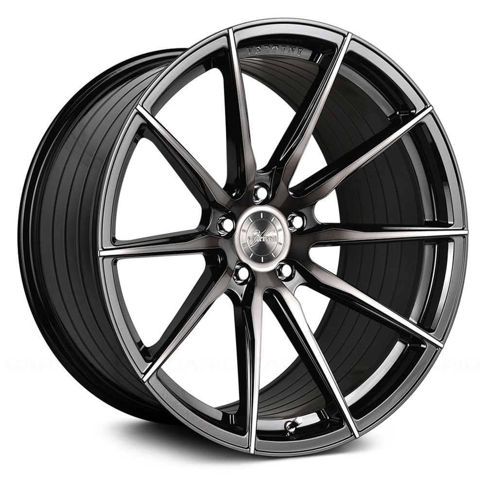 Vertini RFS 1.1, Flat Concave Profile Profile, 21X9, 5x112, ET35, CB66.56, Gloss Black Tinted Face - Image 1