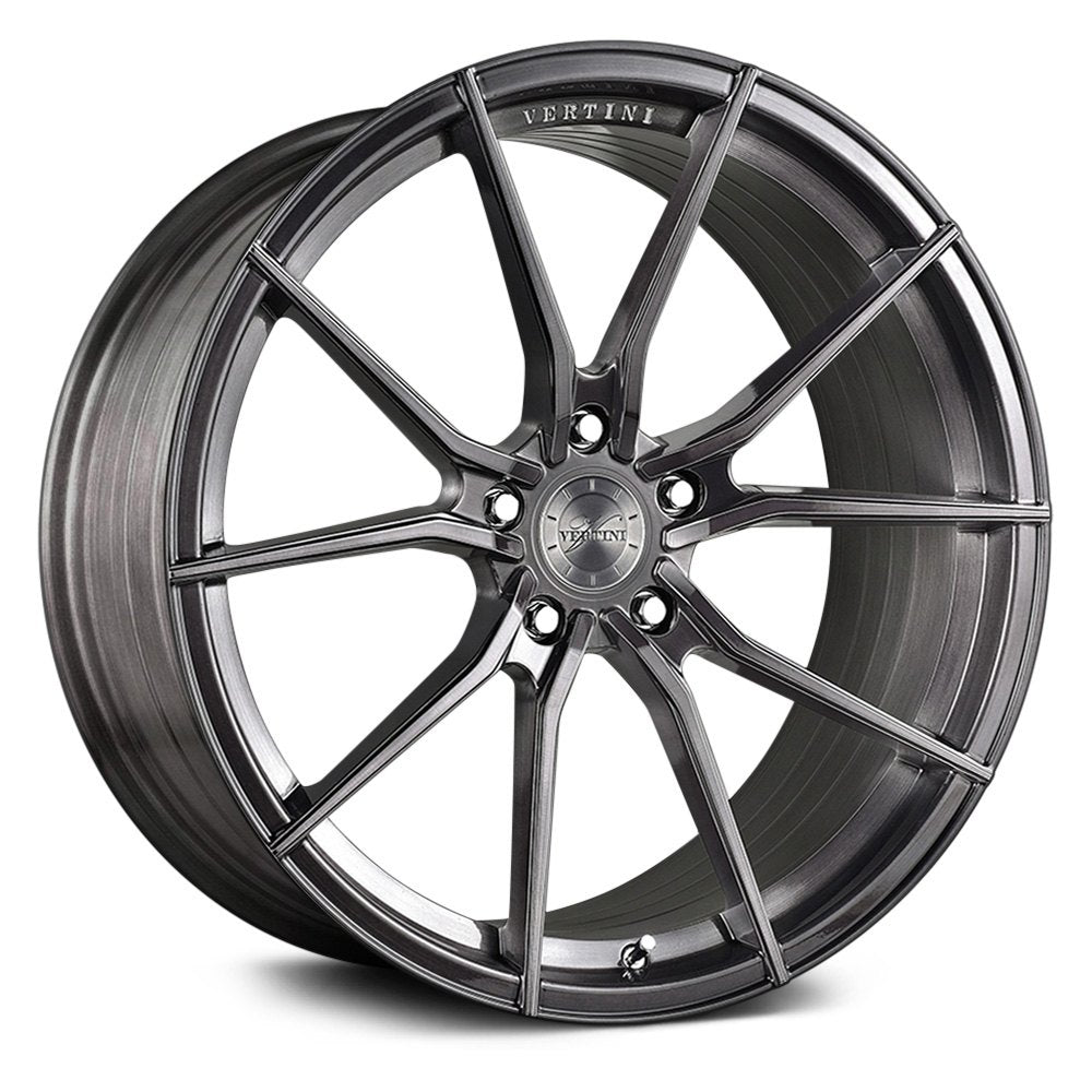 Vertini RFS1.2, Deep Concave Profile Profile, 20X10, 5x100 to 5x132, ET9 to 45, CB54.1 to 84.1, Brush Titanium - Image 1