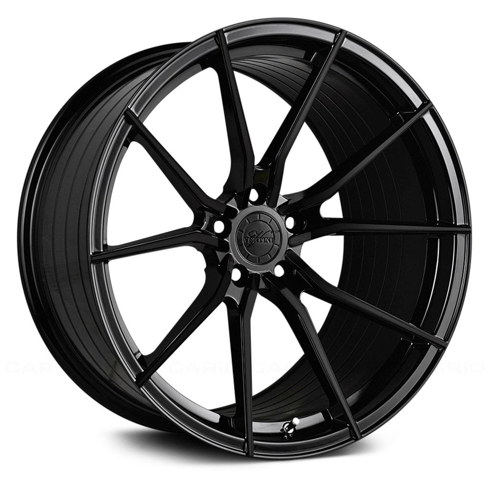 Vertini RFS1.2, Deep Concave Profile Profile, 20X10, 5x100 to 5x132, ET9 to 45, CB54.1 to 84.1, Gloss Black - Image 1