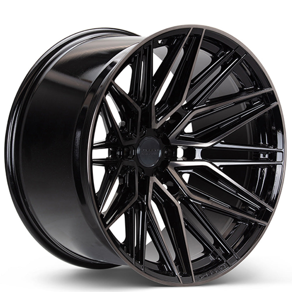 Vossen Wheel HF65 22X12 6x139.7 Ultra Deep Concave Profile ET-44 CB106.1 Tinted Gloss Black - Image 1