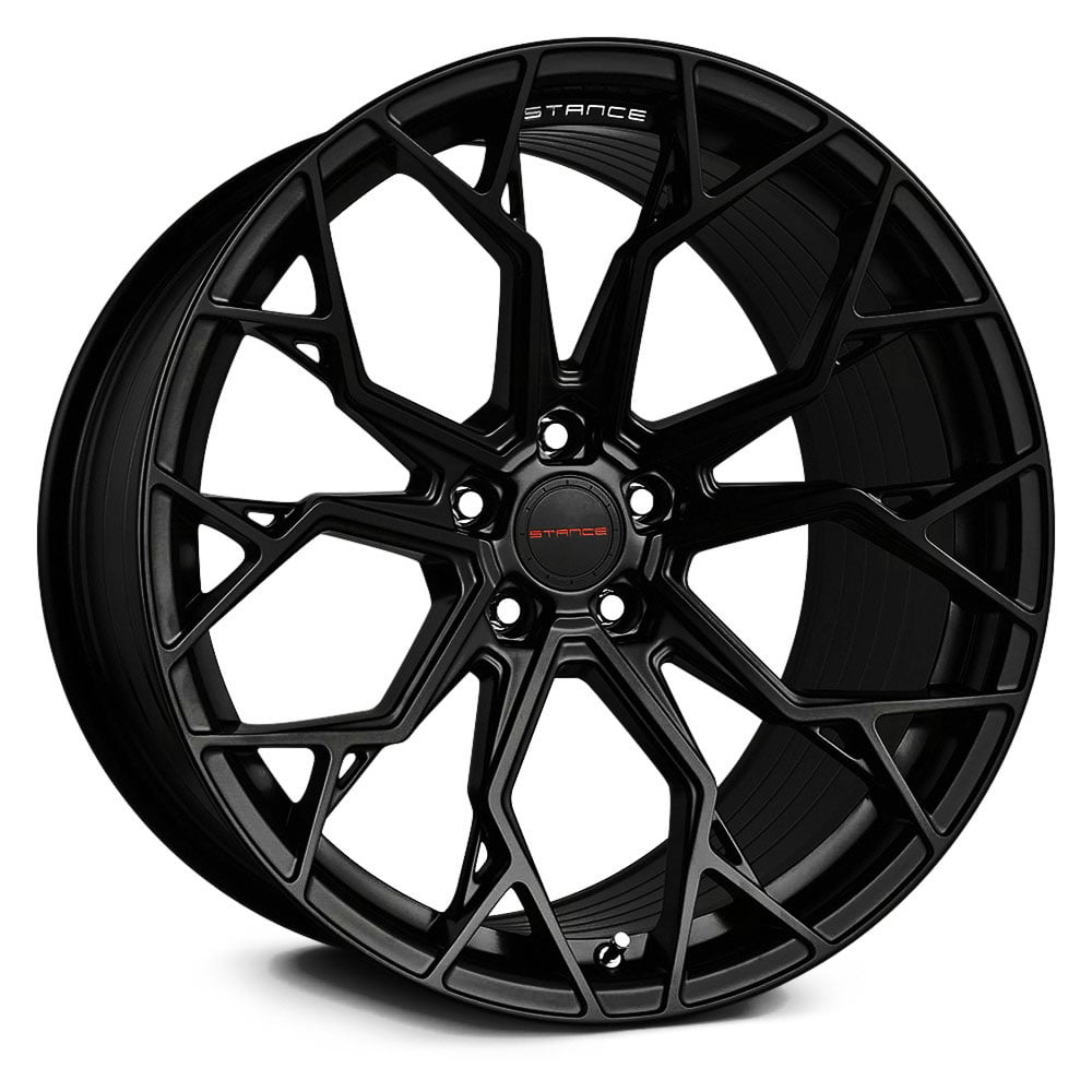 Stance SF10, Flat Concave Profile Profile, 22X9, 5x100 to 5x132, ET20 to 45, CB54.1 to 84.1, Gloss Black - Image 1