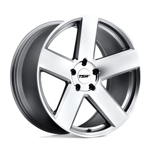 TSW BRISTOL, 18X9.5, 5X114.3, ET20, CB76.1, SILVER W/ MIRROR CUT FACE