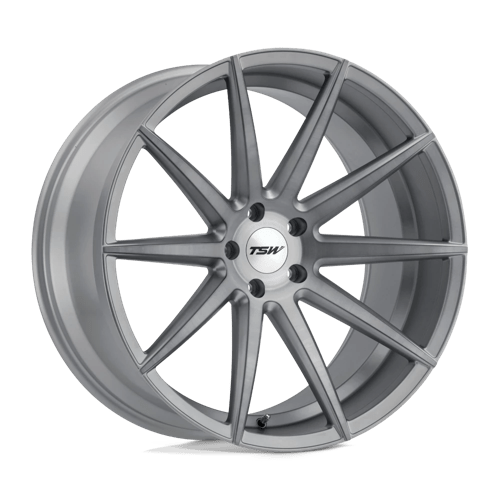 TSW CLYPSE, 22X10.5, 5X120, ET35, CB76.1, TITANIUM W/ MATTE BRUSHED FACE