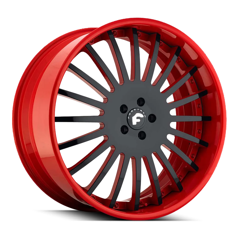 Forgiato Andata, 26x9.5, 5x112, ET5, CB66.4, Gloss Black + Orange