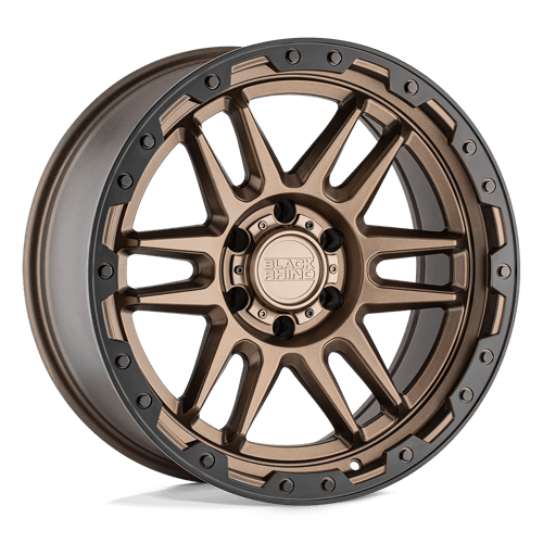 Black Rhino Hard Alloys APACHE, 17X8.5, 6X135, ET0, CB87.1, MATTE BRONZE W/ BLK RG & BOLTS 1785APC006135Z87