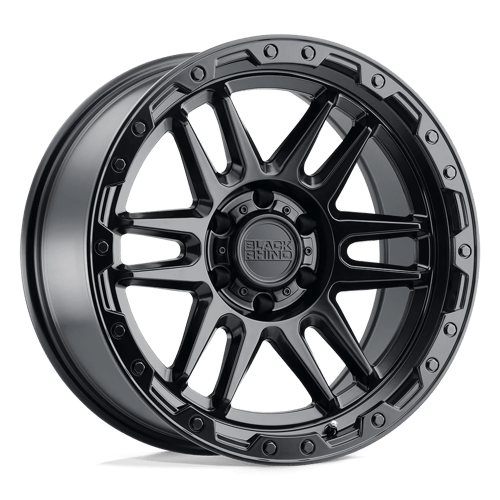 Black Rhino Hard Alloys APACHE, 20X9, 6X139.7, ET-18, CB112.1, MATTE BLACK W/ BLACK BOLTS 2090APC-86140M12