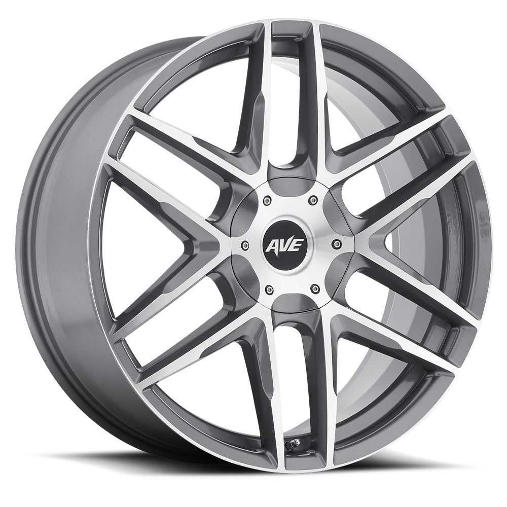 MKW Avenue A613 22x9, 5x114/5x120, ET35, CB73, Gloss Black Machined - A613-2290001435B