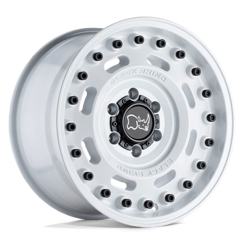 Black Rhino Hard Alloys AXLE, 17X9.5, 6X139.7, ET6, CB112.1, GLOSS WHITE 1795AXL066140W12