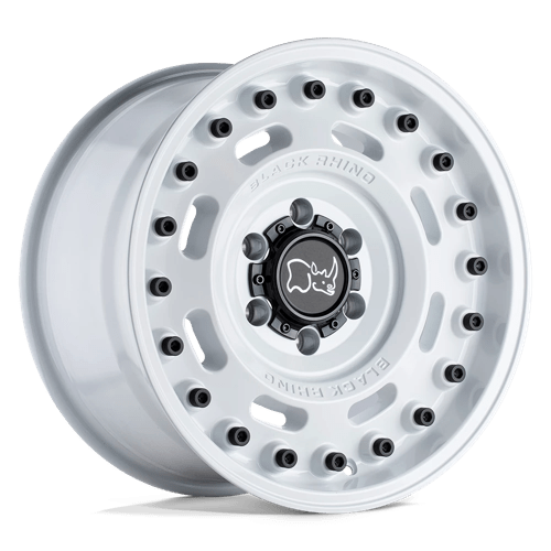Black Rhino Hard Alloys AXLE, 20X9.5, 6X139.7, ET-18, CB112.1, GLOSS WHITE 2095AXL-86140W12