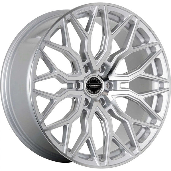 Vossen Wheel HF63 24X10 6x139.7 Deep Concave Profile ET25 CB106.1 Silver Polished - Image 1