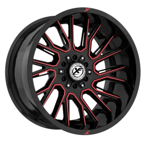 XF Offroad XF-230, 20x9, 5x127/5x139.7, ET12, CB78.1, Black Machined Red