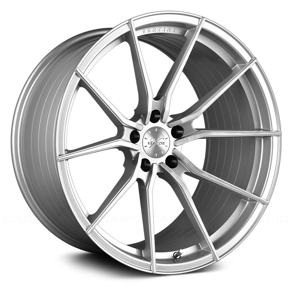 Vertini RFS1.2, Flat Concave Profile Profile, 22X9, 5x100 to 5x132, ET15 to 50, CB54.1 to 84.1, Brush Silver Machine - Image 1