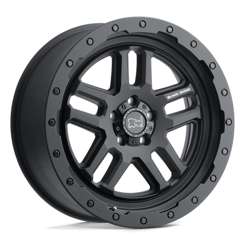 Black Rhino Hard Alloys BARSTOW, 20X9.5, 5X127, ET-18, CB71.5, TEXTURED MATTE BLACK 2095BTW-85127M71