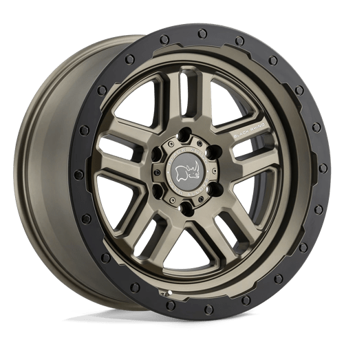 Black Rhino Hard Alloys BARSTOW, 20X9.5, 6X139.7, ET12, CB112.1, MATTE BRONZE W/ M-BLACK RING 2095BTW126140Z12