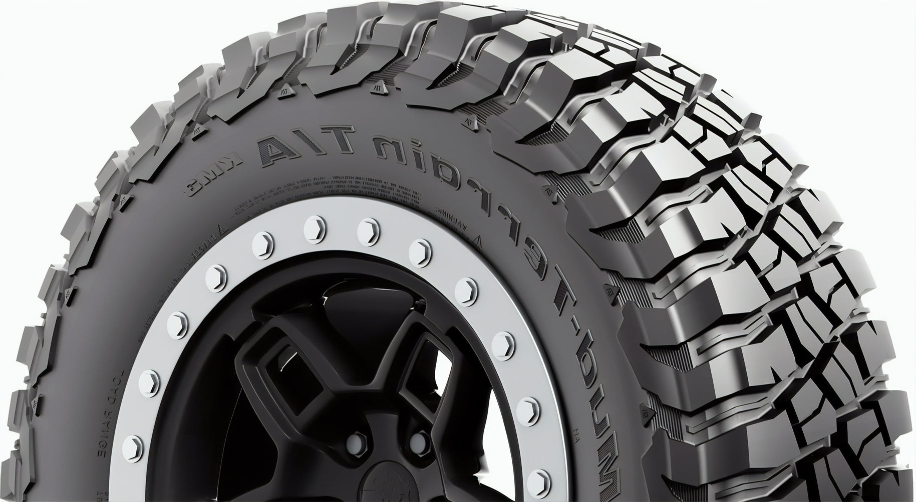 BFGoodrich MUD TERRAIN T/A KM3 LT37X12.50R17 124Q 1/D RBL - Image 2