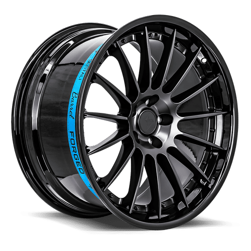 Sentali Barrel SB2, 19x9.5, 5x120, ET25, CB72.6, Gloss Black Lip / Matte Black Centre