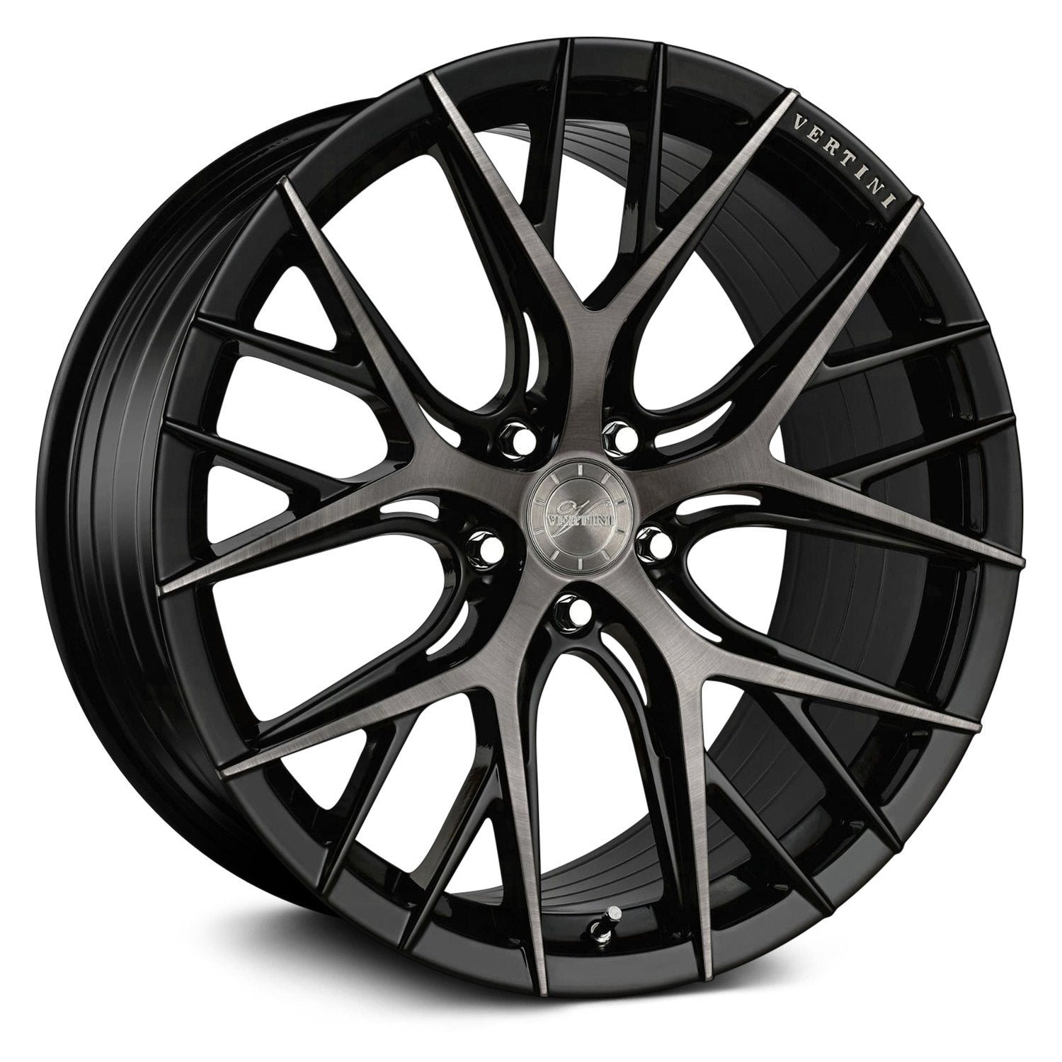Vertini RFS2.1, Super Deep Concave Profile Profile, 20X11, 5x100 to 5x132, ET15 to 28, CB54.1 to 84.1, DUAL BLACK/BRUSHED - Image 1