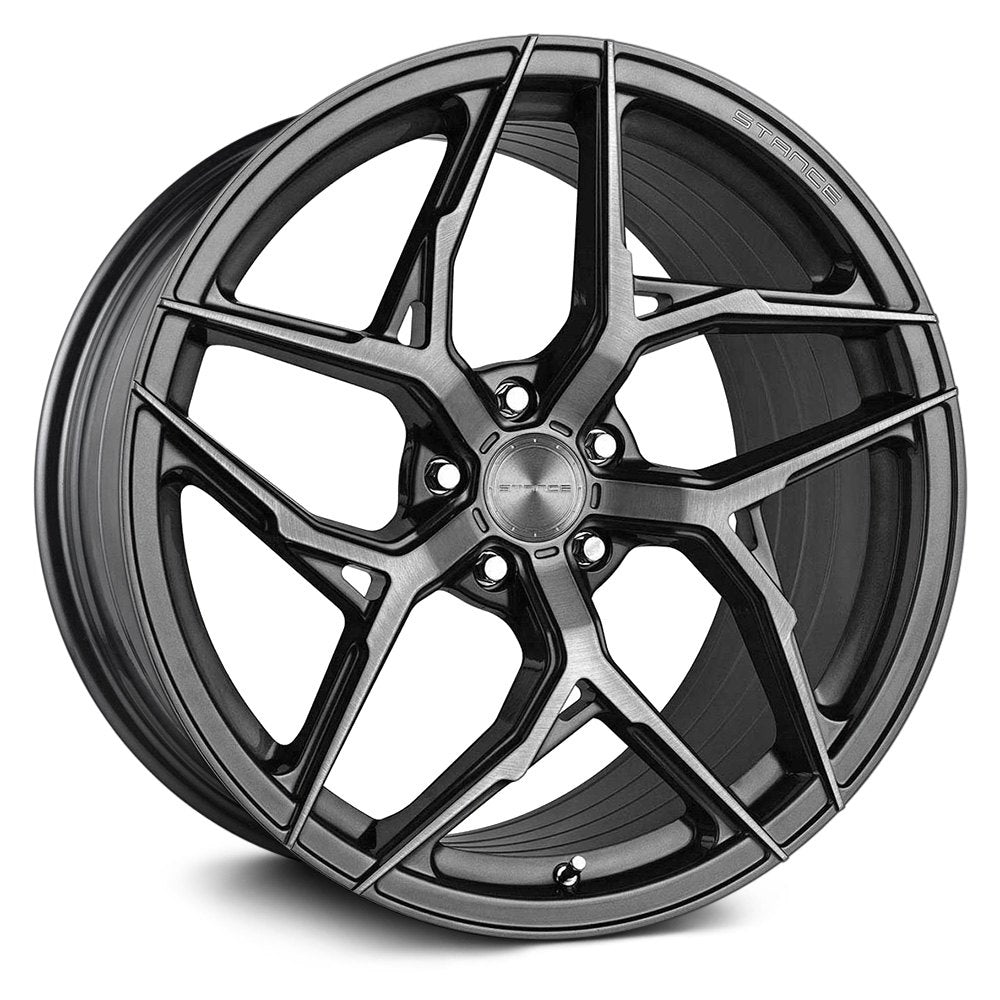 Stance SF13, Flat Concave Profile, 20X9, 5x100 to 5x132, ET15 to 45, CB54.1 to 84.1, Brushed Dual Gunmetal - Image 1