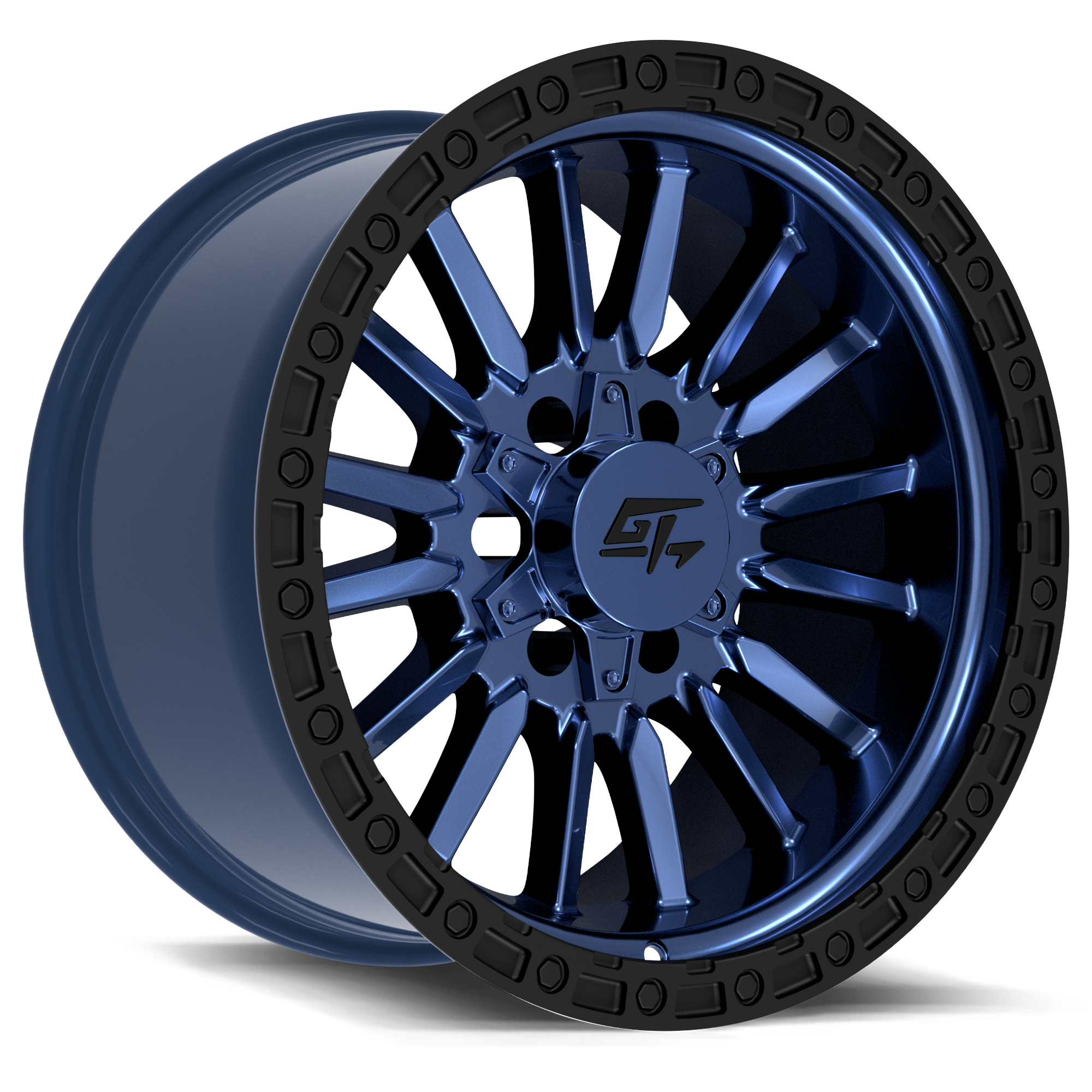 GT Offroad Chamber, 18x12, 5x127/5x139.7, ET-44, CB78.1, Midnight Blue with Black Ring