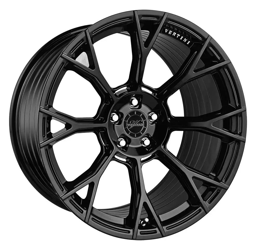 Vertini RFS2.7, Flat Concave Profile Profile, 20X9, 5x100 to 5x132, ET15 to 45, CB54.1 to 84.1, GLOSS BLACK - Image 1