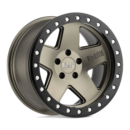 Black Rhino Hard Alloys CRAWLER, 20X9.5, 5X139.7, ET0, CB78.1, MATTE BRONZE W/ BLACK RING 2095CRL005140Z78