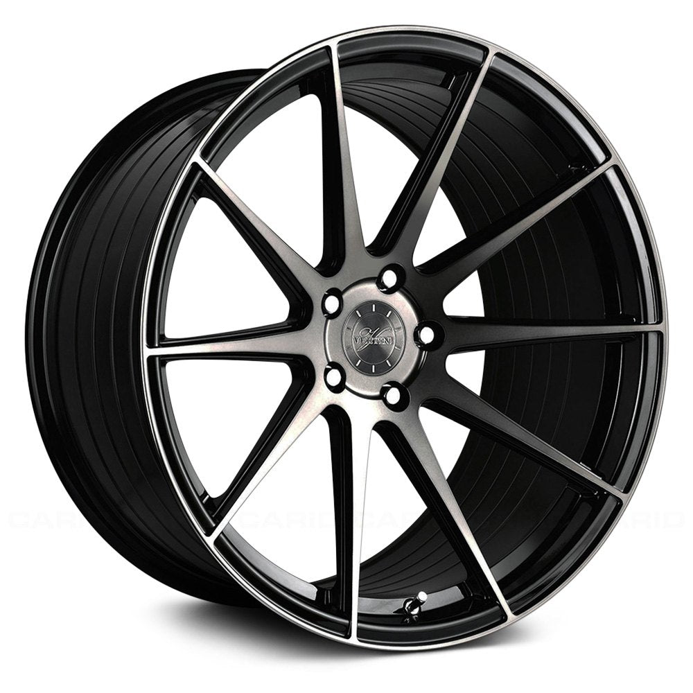 Vertini RFS1.3, Deep Concave Profile Profile, 21X10.5, 5x100 to 5x132, ET15 to 48, CB54.1 to 84.1, Gloss Black Tinted Face - Image 1