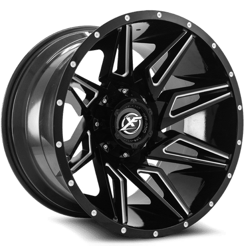 XF Offroad XF-218, 20x9, 8x165.1/8x170, ET12, CB125.2, Gloss Black Milled