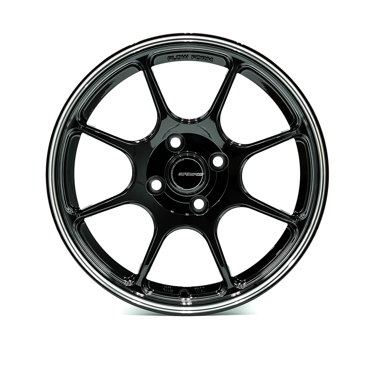 Superspeed RF03RR, 15x8, 4x100, ET36, CB73.1, Black Machining