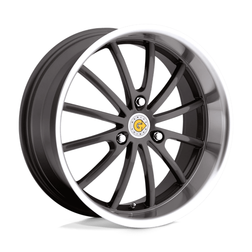 Genius DARWIN, 15X5.5, 3X112, ET25, CB57.1, GUNMETAL W/ MIRROR CUT LIP