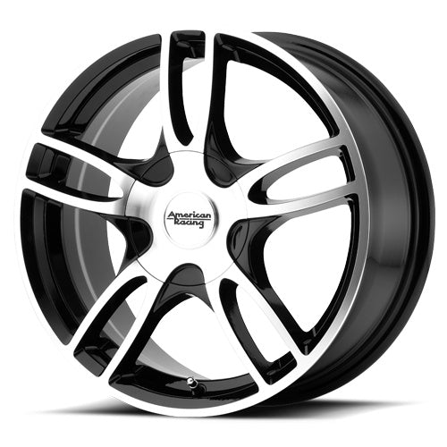American Racing AR919 ESTRELLA 2, 15X7, 5X100/105, ET35, CB72.56, GLOSS BLACK MACHINED AR91957095335 - Image 1