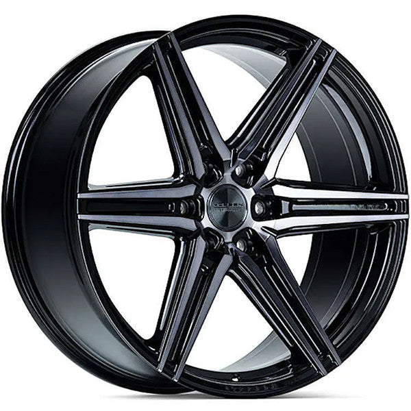 Vossen Wheel HF62 22X9.5 6x135 Deep Concave Profile ET20 CB87.1 Gloss Black - Image 1