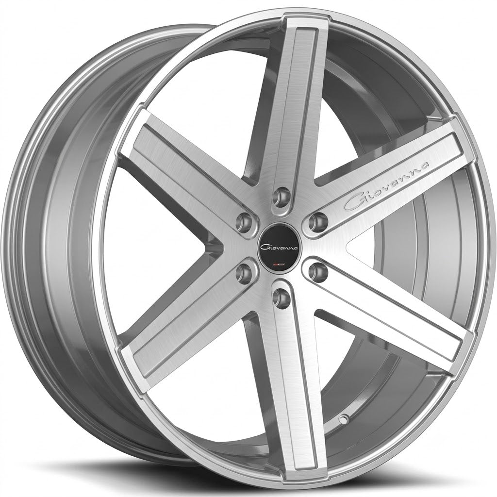 Giovanna Dramuno-6, Regular Profile, 24x10, 6x139.7, ET20, CB78.1, Gloss Silver Machined